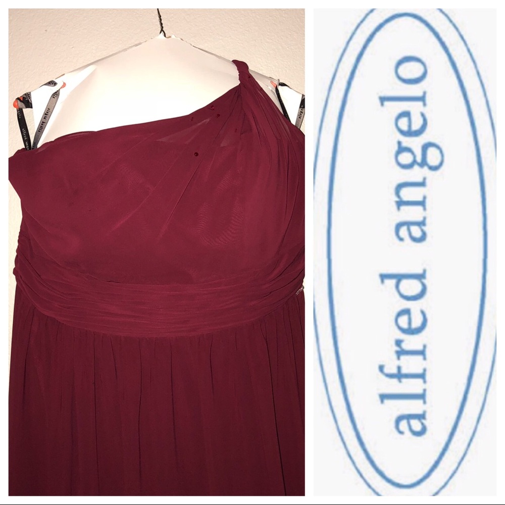 Alfred Angelo Burgundy Bridesmaid / Formal Dress